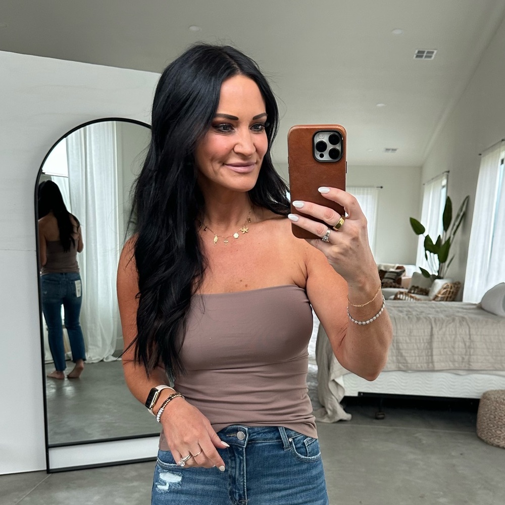 New without tags. Revolve Susana Monaco mocha tube top. Size small.